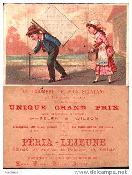 Chromo Machine à Coudre - Wheeler & Wilson, Péria-Lejeune à Reims - Autres & Non Classés