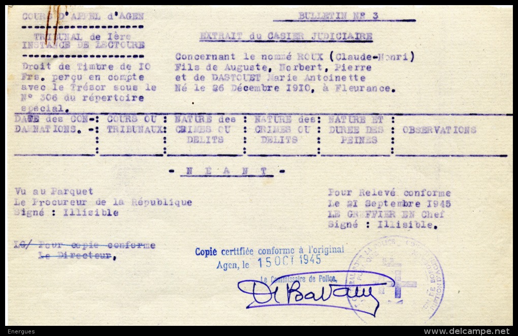 Brevet D ´ Enseignement Primaire Supérieur, Agen, Bordeaux, Villeneuve Sur Lot,Reclus 1929 - Diploma's En Schoolrapporten