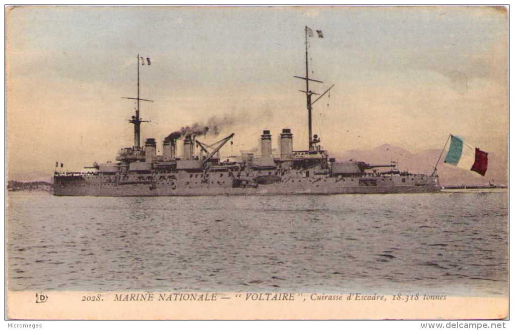 Marine Nationale - "Voltaire" - Cuirassé D´Escadre, 18.318 Tonnes - Oorlog