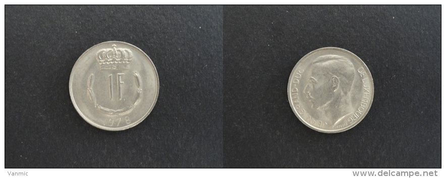 1978 - 1 FRANC LUXEMBOURG - Luxemburg