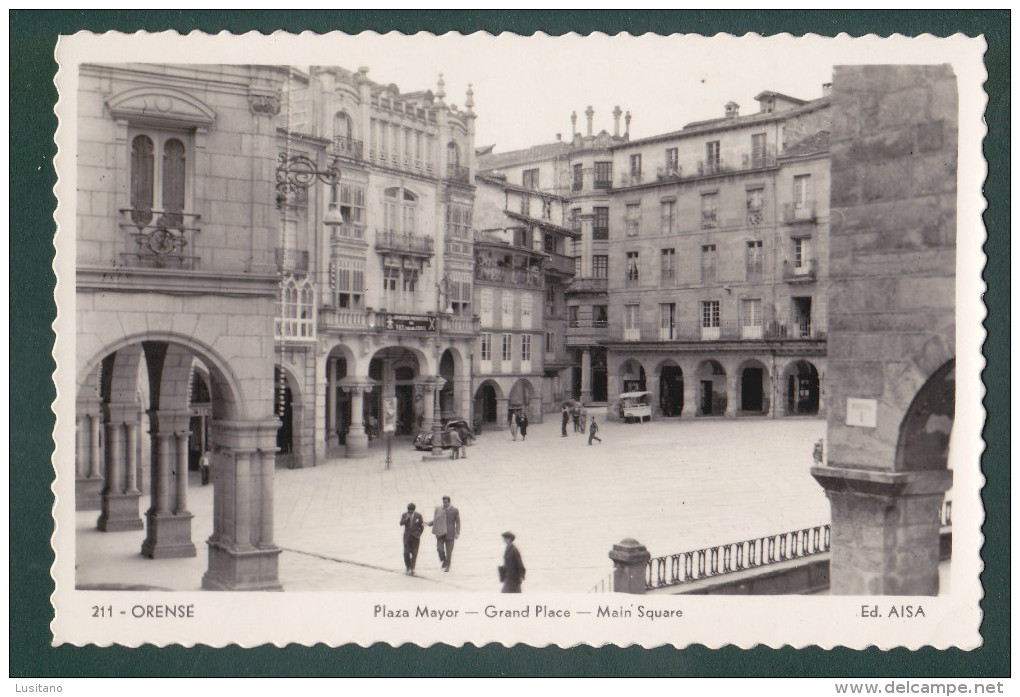 ORENSE - PLAZA MAYOR - GRAND PLACE - MAIN SQUARE - SPAIN ESPANA ( 2 SCANS ) - Orense