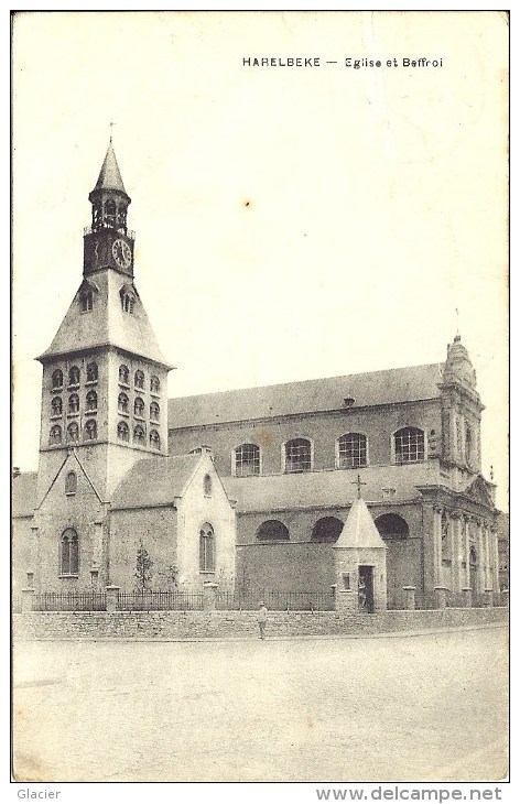 HARLEBEKE -  Eglise Et Beffroi - Harelbeke