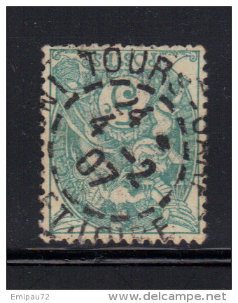 FRANCE- Y&T N°111 - Cachet à Date De TOURS (Indre Et Loire) Du 4/12/1907 - 1900-29 Blanc