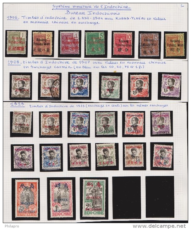 CHINE  TIMBRES  KOUANG TCHEOU  NEUFS ET  OBLITERES  Réf  5840 - Other & Unclassified