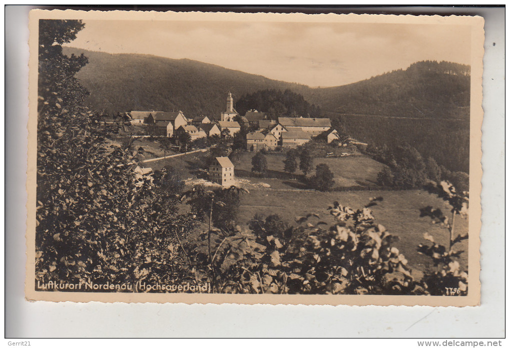 5948 SCHMALLENBERG - NORDENAU, Ortsansicht 1935 - Schmallenberg