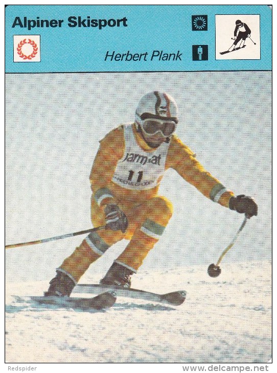 SKI ALPIN-ALPINE SKIING-SCI ALPINO, Sammelkarte /Trading Card, 16x12cm, 1977-79, Ed. Rencontre, Lausanne - Sport Invernali