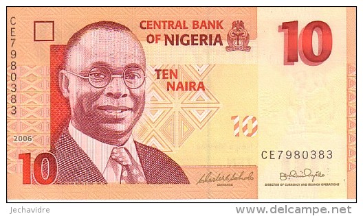 NIGERIA   10 Naira  Emission De 2006   Pick 33         ***** BILLET  NEUF ***** - Nigeria