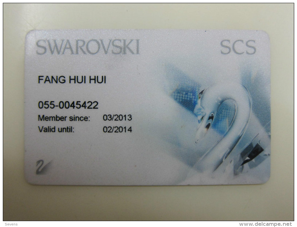 Swarovski Membership Card, - Other & Unclassified