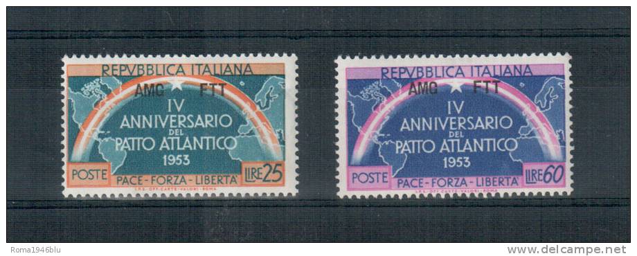 TRIESTE A 1953 PATTO ATLANTICO ** MNH QUALITA´ LUSSO - Nuovi