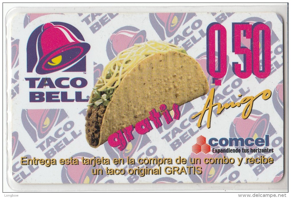 GUATEMALA - TACO BELL COMCEL Q50 -Used - Guatemala