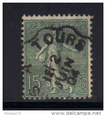 FRANCE- Y&T N°130- Cachet à Date TOURS 2 Juin 1904 - 1903-60 Semeuse Lignée