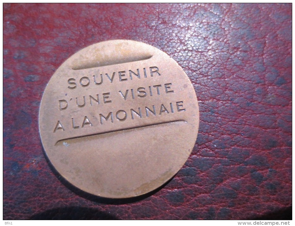 MEDAILLE MONNAIE DE PARIS SOUVENIR D UNE VISITE A LA MONNAIE - VOIR PHOTOS - Non-datés