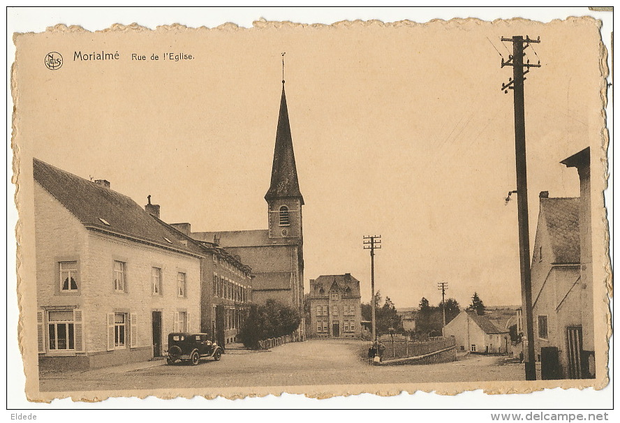 Morialmé Florennes Rue De L Eglise Nels  Edit J. Mouchet Gillard Voyagé - Florennes