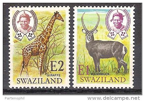 ** SWAZILAND MNH ANIMALI ANIMALS YVERT 86/90 - Jirafas