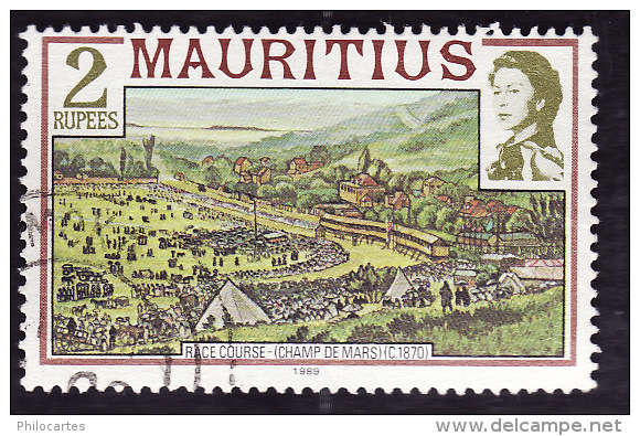 MAURICE 1989 -  Mauritius - Y&T 713   - Race Course   -  Oblitéré - Maurice (1968-...)
