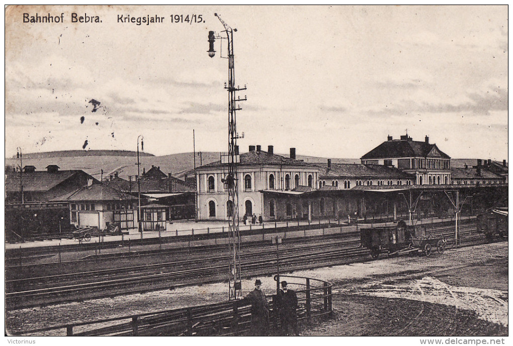 BEBRA - Bahnhof - Kriegsjahr 1914/1915 - Bebra