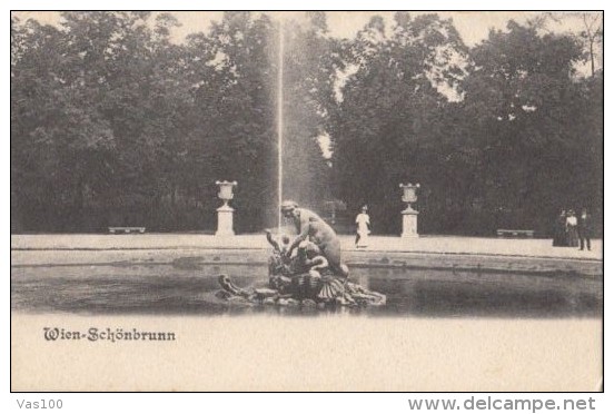 CPA VIENNA- SCHONBRUNN PALACE, FOUNTAIN - Château De Schönbrunn