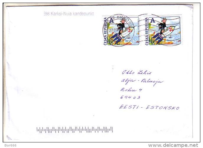 GOOD CZECH Postal Cover To ESTONIA 2014 - Good Stamped: Rocket - Other & Unclassified