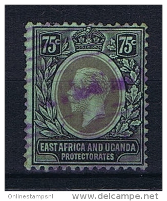 UK: East Africa And Uganda Protectorates 1912  Mi Nr 50 Used Smaragd Back - Herrschaften Von Ostafrika Und Uganda