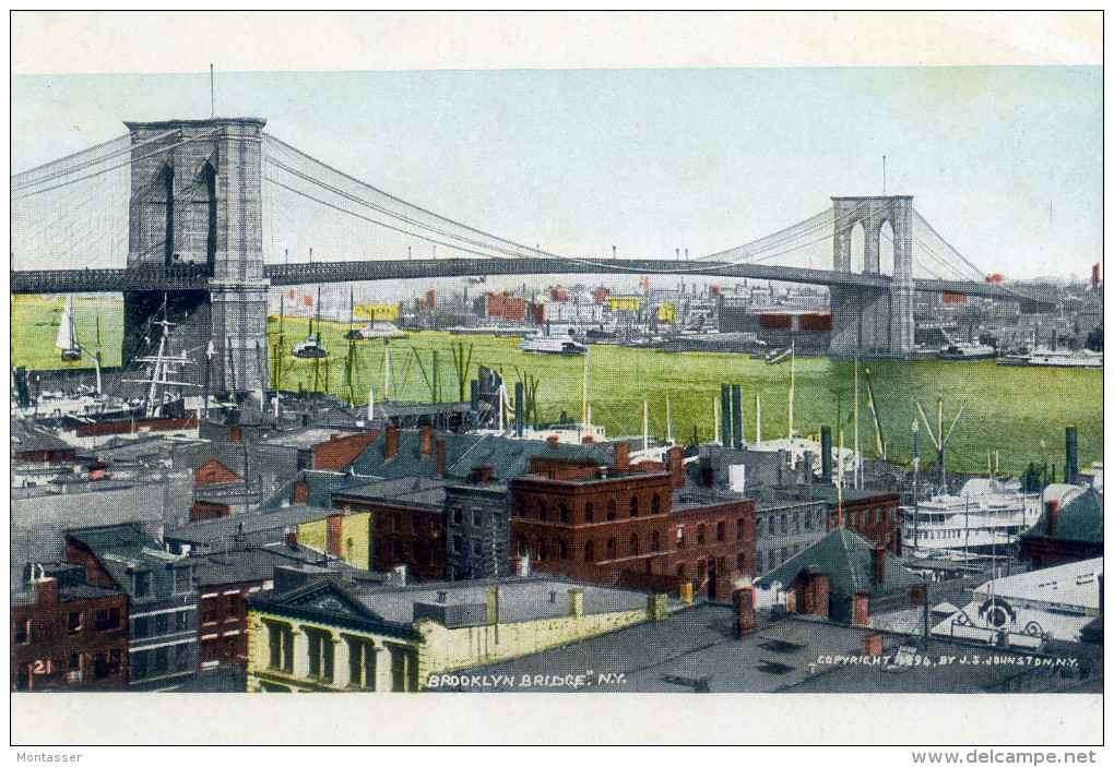 NEW YORK. Brooklyn Bridge. No Posted. Primi '900. - Manhattan
