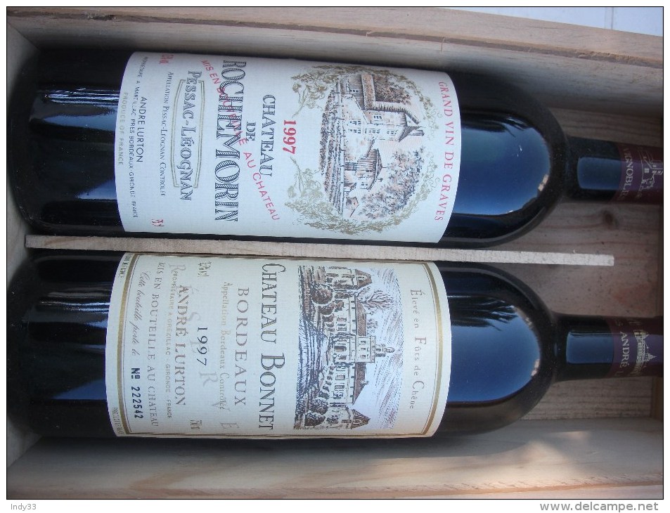 - FRANCE . BORDEAUX . COFFRET VIGNOBLES ANDRE LURTON . 2 BOUTEILLES 75cl ROUGE . - Wine