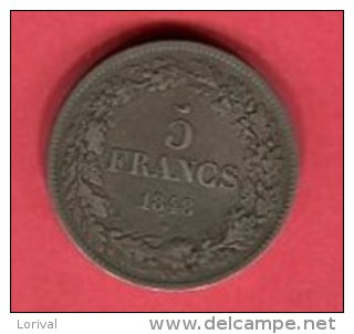 LEOPOLD I 5 FRANCS 1848 TB+ 50 - 5 Francs