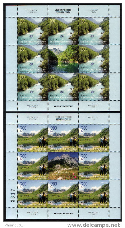 Bosnia Serbia 2012 Europa CEPT, Visit, Rafting, Nature, Mini Sheet MNH - 2012