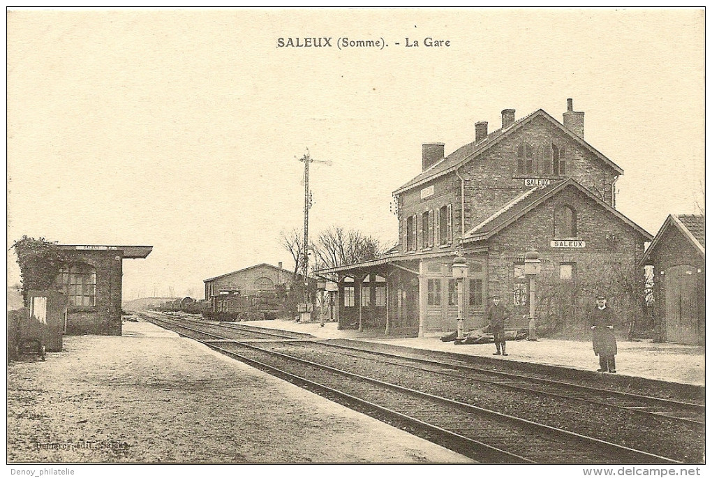 80/ Saleux - La Gare  - Demarcy Edition Pas De Numero -...................... - Autres & Non Classés