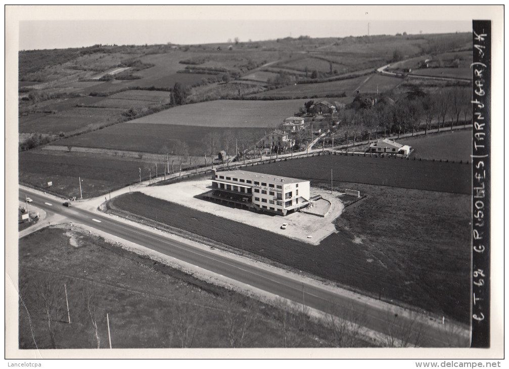 82 - GRISOLLES / VUE AERIENNE (PHOTO LAPIE 18X13) - Grisolles