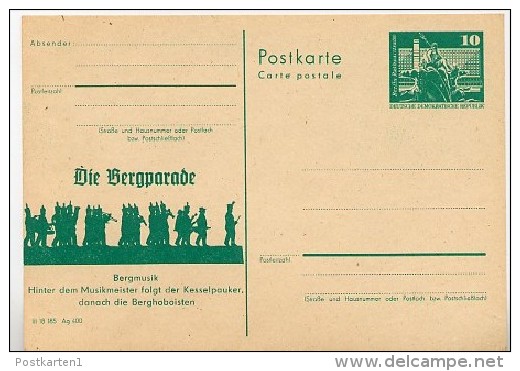 DDR P79-44a-82 C214-b Postkarte PRIVATER ZUDRUCK Bergparade Schwarzenberg 1982 - Cartes Postales Privées - Neuves