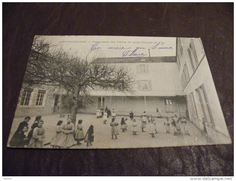 A94..CPA..78..LOUVECIENNES.Pensionnat Des Soeurs De Saint-Vincent De Paul.....rare Beau Plan Animé.écrite & Voyagée 1903 - Louveciennes