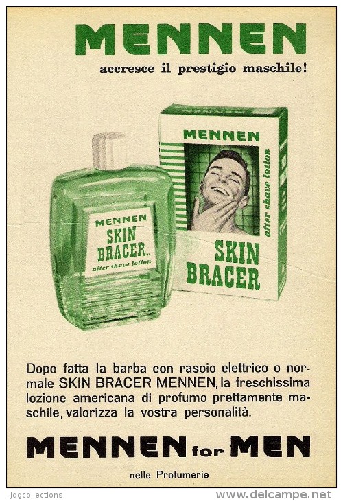 # MENNEN SHAVE LOTION,  ITALY 1950s Advert Pubblicità Publicitè Reklame Lozione Barba Rasage Afeitar Rasierwasser - Zonder Classificatie