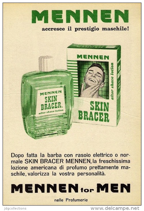 # MENNEN SHAVE LOTION,  ITALY 1950s Advert Pubblicità Publicitè Reklame Lozione Barba Rasage Afeitar Rasierwasser - Ohne Zuordnung