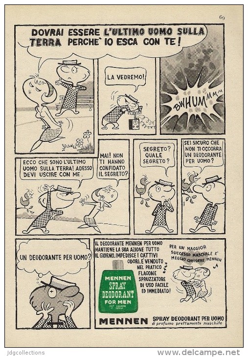 # MENNEN DEODORANT,  ITALY 1950s Advert Pubblicità Publicitè Reklame Deodorante Desodorant Desodorante - Non Classés