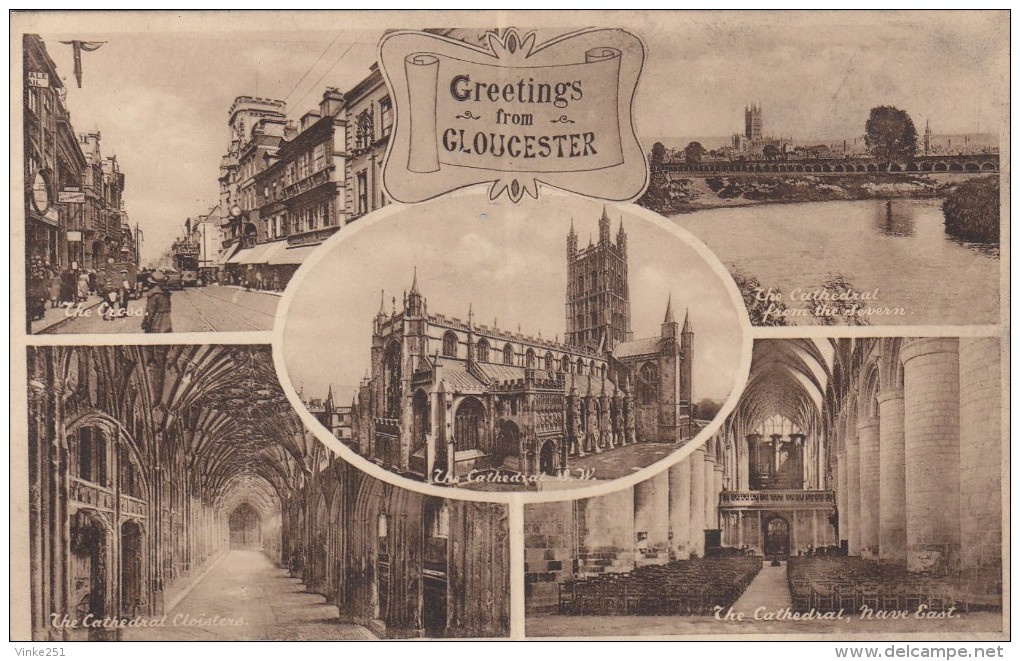 Greetings From Gloucester  Angleterre Multi Vues - Gloucester