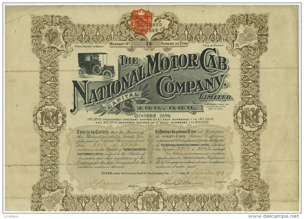 The National Motor Cab Company - Automobile