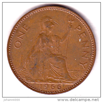 Großbritannien One Penny 1966 - D. 1 Penny