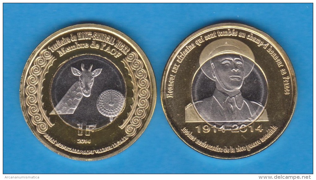 MALI  1 FRANCO 2.014 2014 Bimetálica  SC/UNCirculated    VERY VERY RARE!!!!  T-DL-10.778 - Mali (1962-1984)