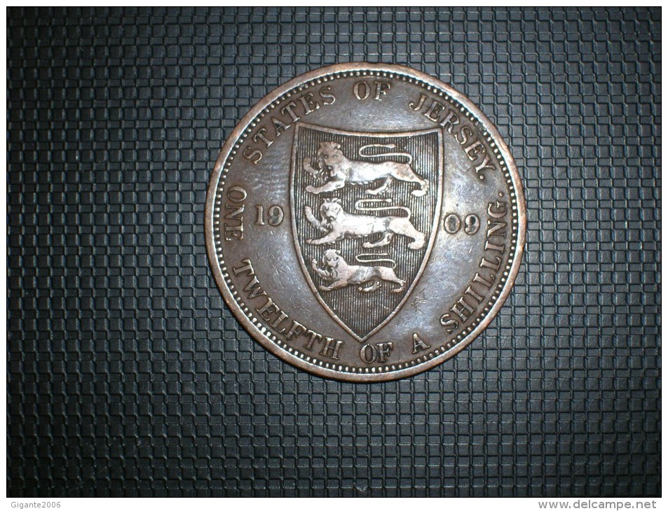 Jersey 1/12 Shilling 1909 (5283) - Jersey