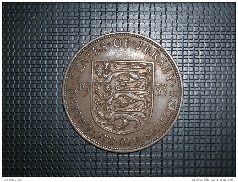 Jersey 1/12 Shilling 1933 (5289) - Jersey