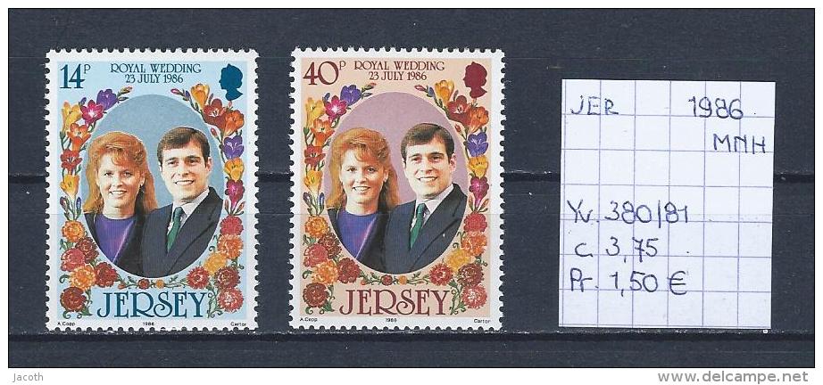 Jersey 1986 - Yv. 380/81 Postfris/neuf/MNH - Jersey