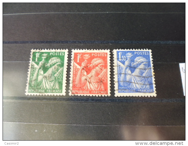 FRANCE TIMBRE  OBLITERE   YVERT N° 432.434 - 1939-44 Iris