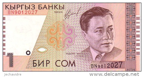 KIRGHIZISTAN     1 Som  Date De 1999     Pick 15      ***** BILLET  NEUF ***** - Kyrgyzstan