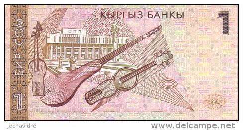 KIRGHIZISTAN     1 Som  Date De 1999     Pick 15      ***** BILLET  NEUF ***** - Kyrgyzstan