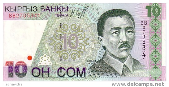 KIRGHIZISTAN     10 Som  Date De 1997     Pick 14      ***** BILLET  NEUF ***** - Kyrgyzstan