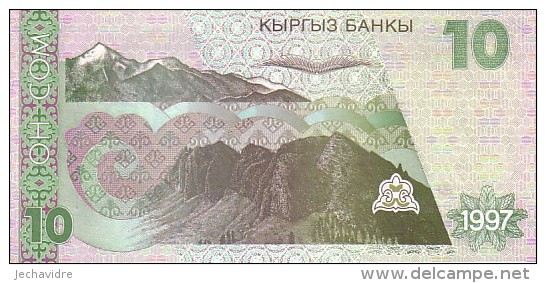 KIRGHIZISTAN     10 Som  Date De 1997     Pick 14      ***** BILLET  NEUF ***** - Kirguistán