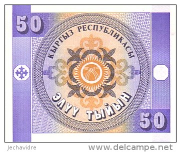 KIRGHIZISTAN     50 Tyiyn  Non Date (1993)   Pick 3     ***** BILLET  NEUF ***** - Kirgisistan