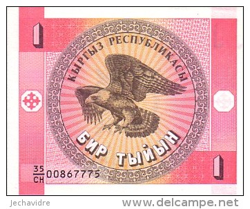 KIRGHIZISTAN     1 Tyiyn  Non Date (1993)   Pick 1   ***** BILLET  NEUF ***** - Kirghizistan