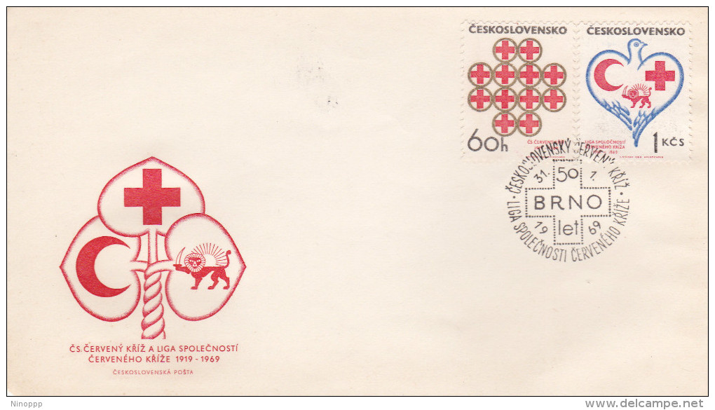 Czechoslovakia 1969 Red Cross FDC - FDC