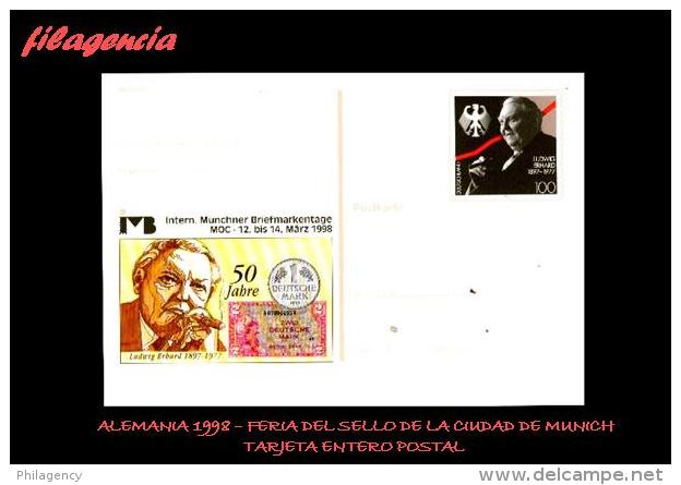 EUROPA. ALEMANIA. ENTEROS POSTALES. TARJETA ENTERO POSTAL 1998. FERIA DEL SELLO EN LA CIUDAD DE MUNICH - Illustrated Postcards - Mint